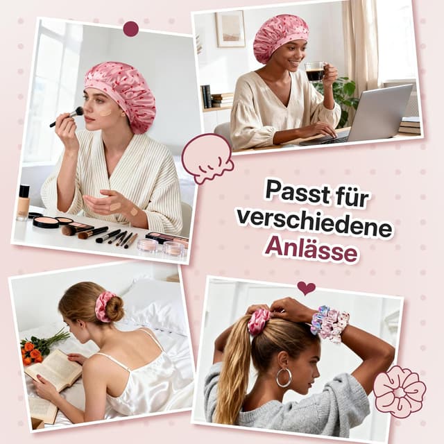 Thumbnail 6 de LitBear Satin Schlafmütze Bonnet