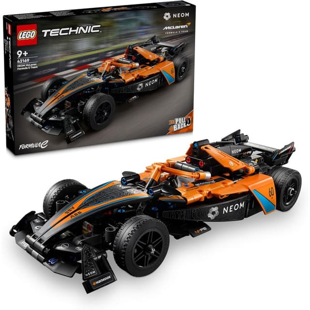 Detalle de Lego Technic NEOM McLaren Formula E Race Car — set LEGO de coche de carreras