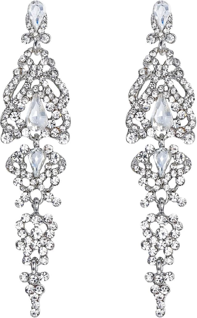 Detalle de Boucles d’oreilles Clearine Femme « Mariée & Noces » en cristal