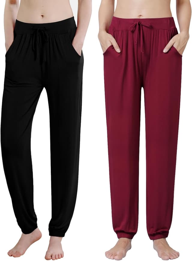 Thumbnail 6 de Komfokore Freizeithose Damen Lounge-Hose aus Modal mit Kordelzug und Taschen (Schlafanzughose)