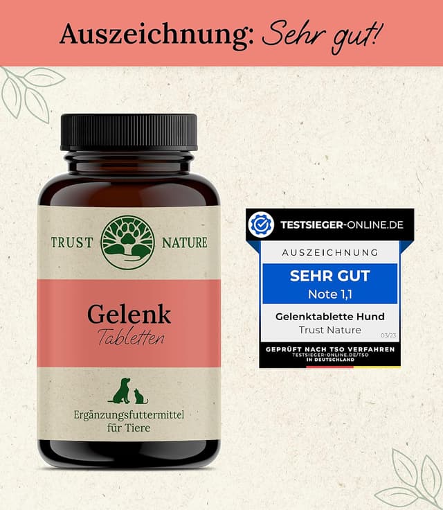 Detalle de Trust Nature Gelenktabletten für Hunde 120 Kautabletten