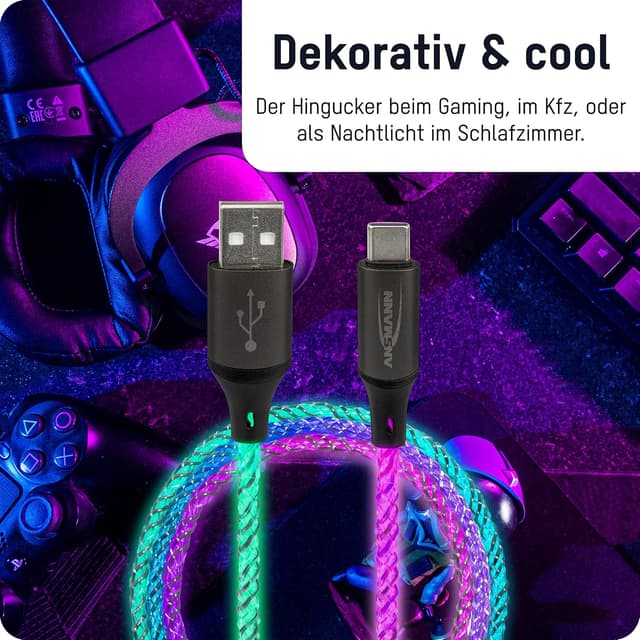 Thumbnail 3 de Ansmann USB‑A auf USB‑C Ladekabel