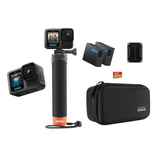 Detalle de GoPro HERO13 Black 5.3K con WiFi, GPS y pack de accesorios