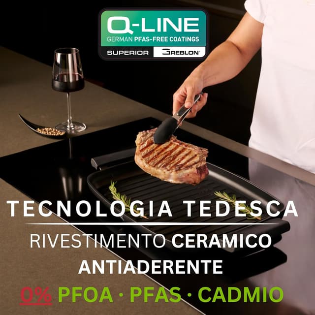 Detalle 2 de Stone&Stone Bistecchiera induzione 47 cm