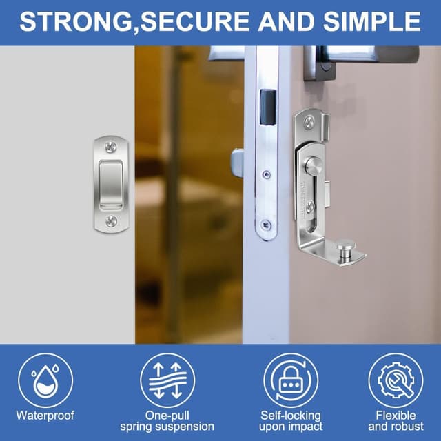 Thumbnail 5 de AOOSU Molla Automatica Gradi Chiavistell 90/180