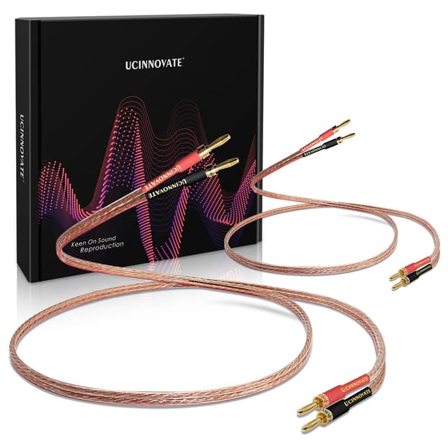 Detalle de WOWLED speaker cable 13AWG with banana plugs 1.5m