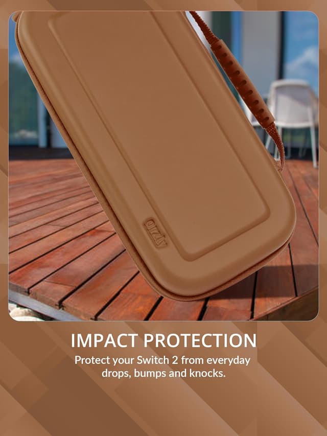 Detalle 2 de Orzly Tragetasche für Nintendo Switch 2 (2025) – Hartschalenetui mit 7,9-Zoll Displayschutz und Organizer