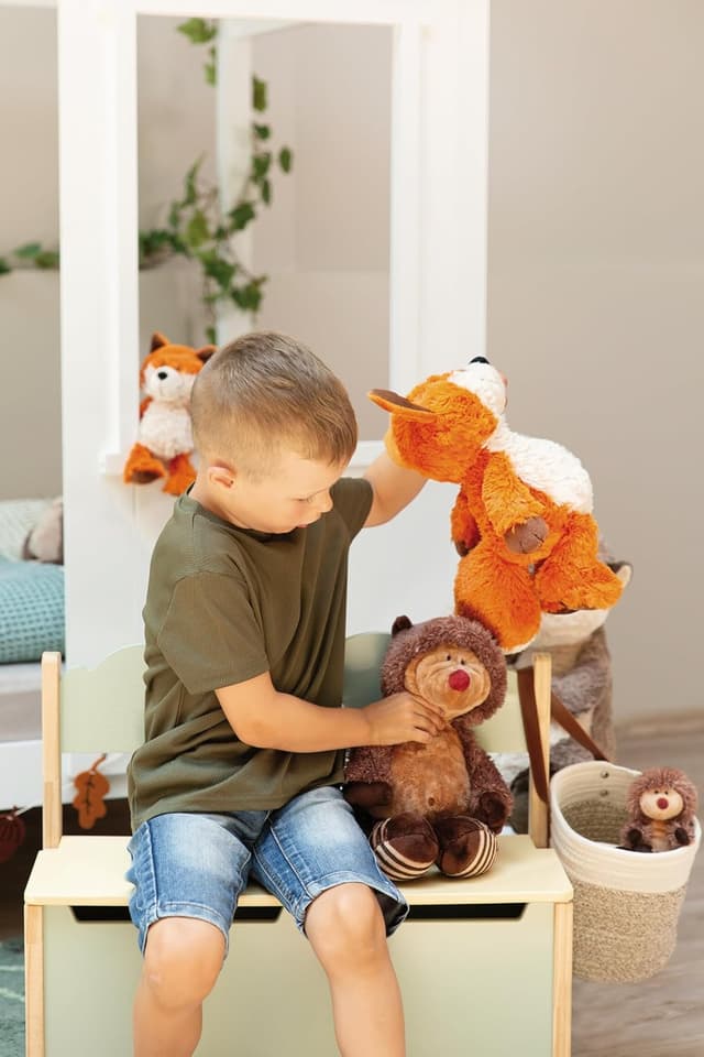 Detalle de NICI 49159 Kuscheltier Otter Oda, 50 cm, grau – schlenkerndes Plüsch-Freundchen aus NICI GREEN