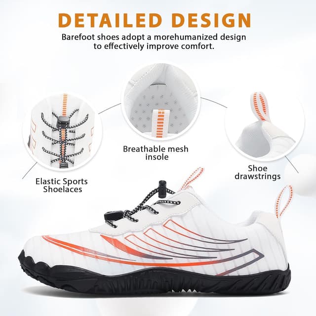 Thumbnail 6 de ZDQ Barefoot Shoes Scarpe minimaliste punta larga uomo donna