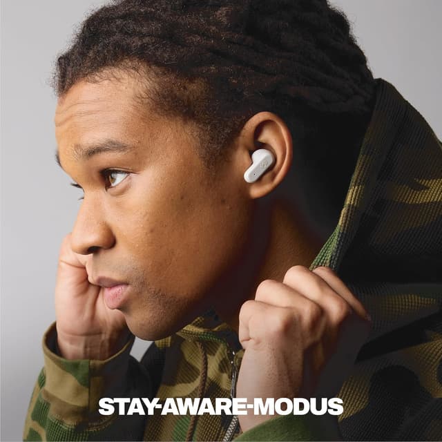 Detalle de Skullcandy Dime Evo In-Ear Wireless-Kopfhörer (Bone/Orange) mit bis zu 36 Std. Akkulaufzeit