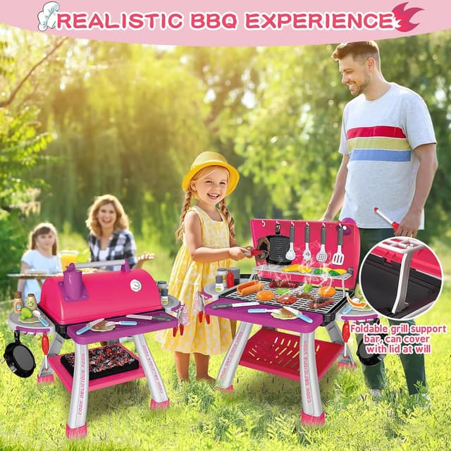Detalle 1 de Bstoyder BBQ Grill Toy Set for Kids 2 levels