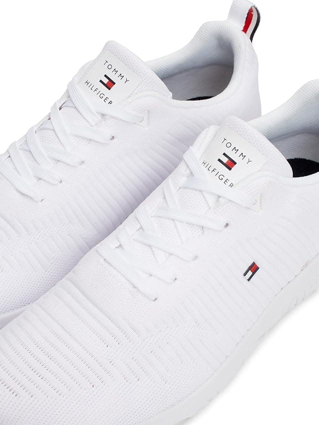 Thumbnail 4 de Tommy Hilfiger Runner Sneakers Hombre Blanco 👟 Tallas 44