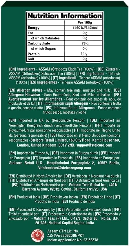 Thumbnail 8 de VAHDAM Té Negro Inglés 🌱 Fuerte y Aromático, 340g