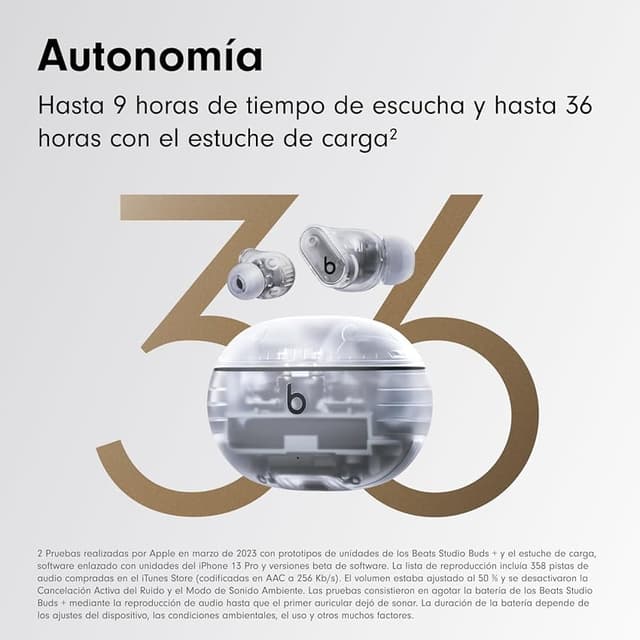 Thumbnail 3 de Beats Studio Buds+ Auriculares Inalámbricos con Cancelación