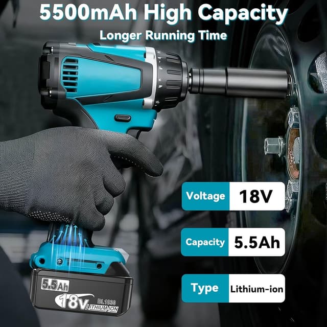 Thumbnail 1 de Powtree 18V Akku 5500mAh für Makita