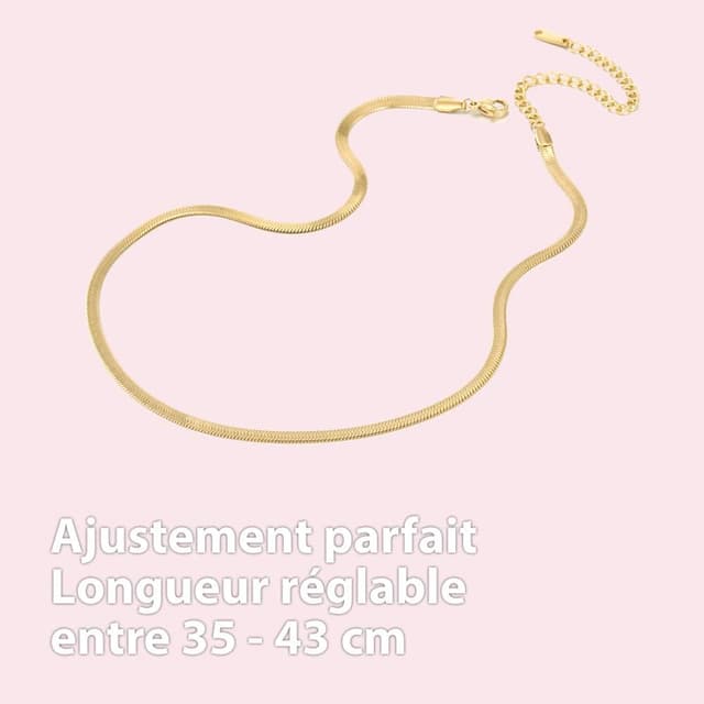 Detalle de BONNYBIRD Collier femme en acier inoxydable 316L avec pendentif globe terrestre rotatif (40–45 cm)