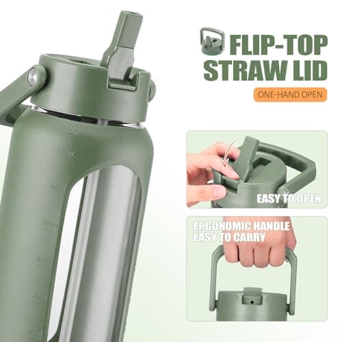 Thumbnail 5 de BLUEGO 2000 ml bouteille d'eau en verre ⚙