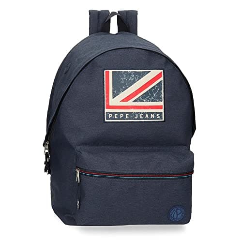 Imagen de Pepe Jeans Aidan Mochila Doble Compartimento 15,6" Azul 🎒 en OfertitasTOP