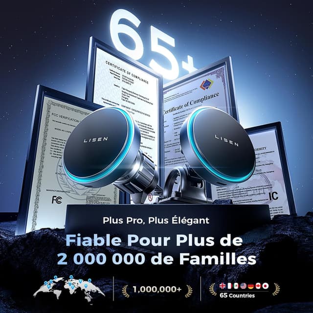 Thumbnail 3 de LISEN Support Voiture MagSafe 15W