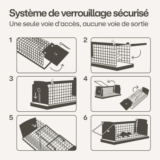 Thumbnail 5 de Praknu Cage piège à rat vivant 30 cm