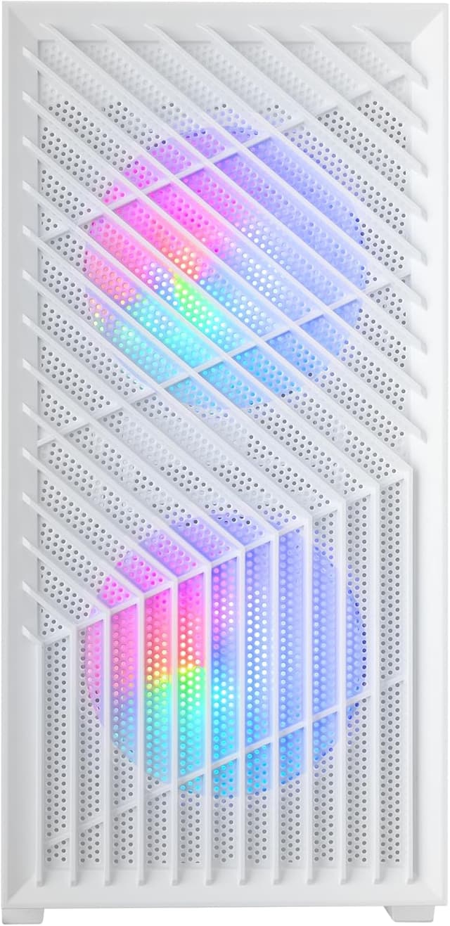 Detalle 2 de Mars Gaming MC-VORTEX (MicroATX) case gaming compatto con frontale mesh, vetro temperato e 3 ventole FRGB 120mm