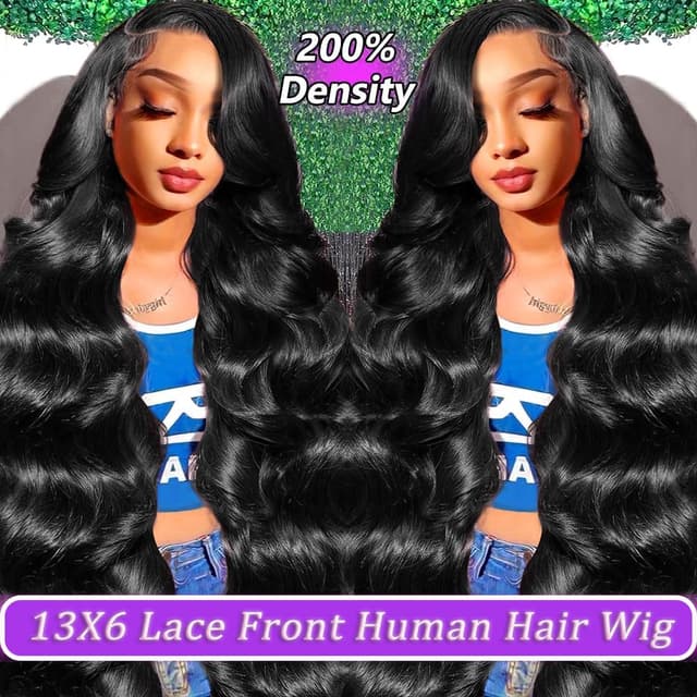 Detalle 2 de OVEOOZ 30 Inch Body Wave Lace Front Wig 🎀