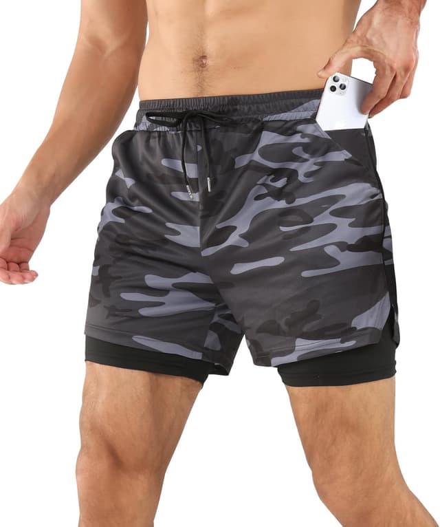 Imagen de Comilaka Short 2 en 1 pour Homme Running en OfertitasTOP