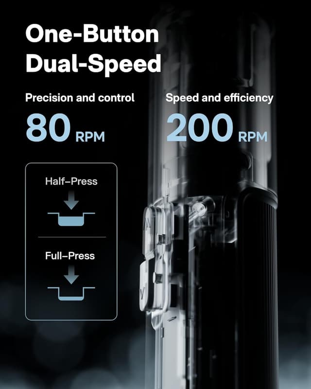 Detalle de HOTO PixelDrive Electric Screwdriver with Smart Display, 6 torque settings (0.5–6 N·m) and 30 bits