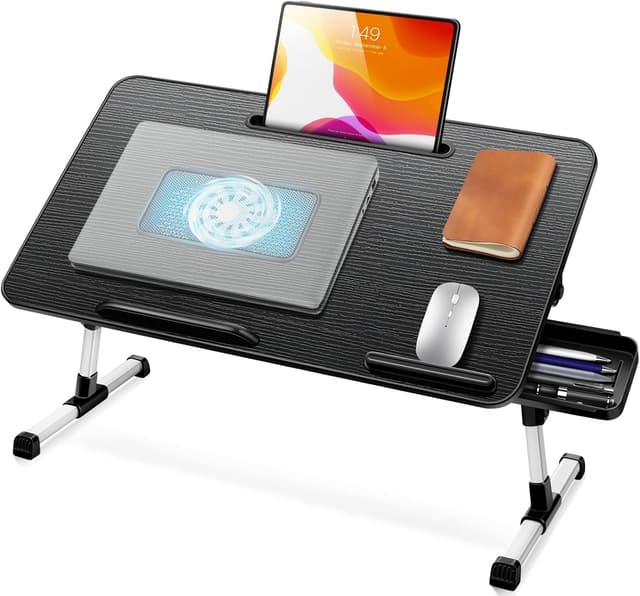 Thumbnail 6 de iCare Laptoptisch höhen- und winkelverstellbar für Bett, Sofa & Couch (53 x 30 cm, Schwarz)