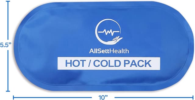 Detalle 1 de 4X Ice Pack for Injuries – Reusable Gel Cold Compress (Cold Compress) 27cm x 13cm, 4 Pack Blue