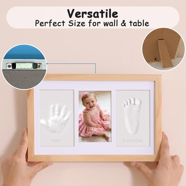 Detalle 2 de Baby handprint footprint kit keepsake