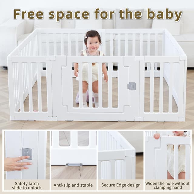 Detalle 2 de Gupamiga Laufgitter Baby 150 x 150 cm