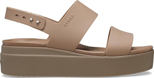 Detalle de Crocs Brooklyn Low Wedge: sandali da esterno donna con zeppa bassa e Plantari LiteRide