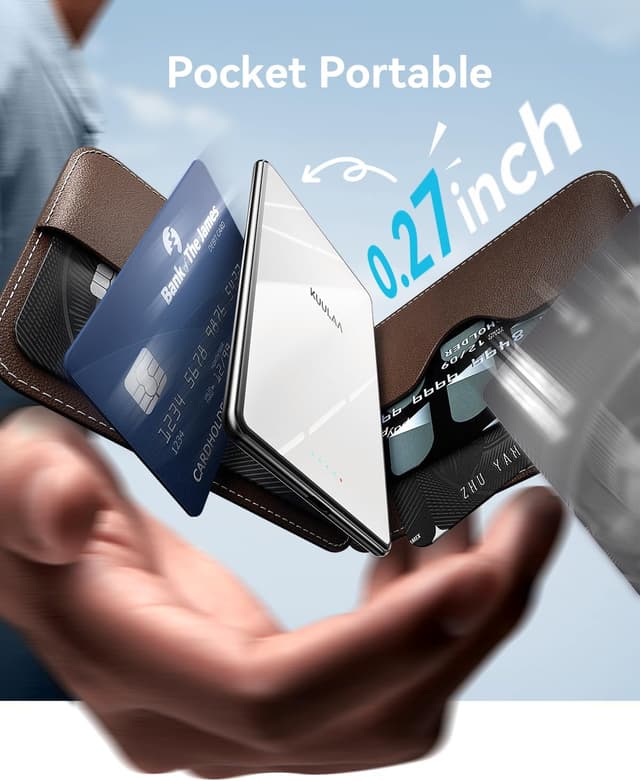 Detalle 2 de Kuulaa PowerBank Magnetico Ultra Slim 5000 mAh