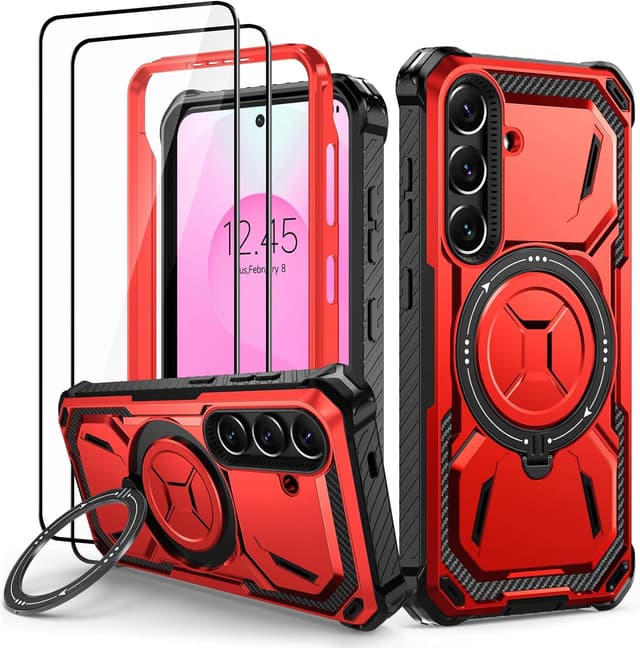 Detalle de Lanhiem Galaxy S25 Plus Hülle mit Schutzfolie