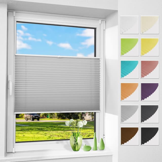 Detalle de Allesin Plissee Klemmfix 70x210 cm 🪟