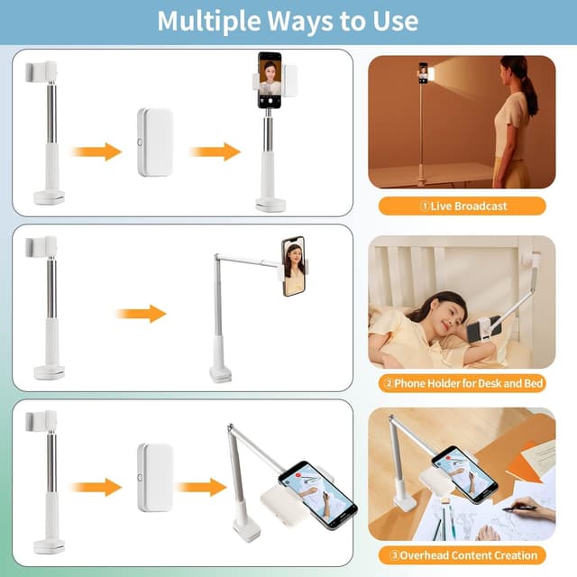 Thumbnail 4 de yAyusi Soporte Teléfono para Grabación con Luz