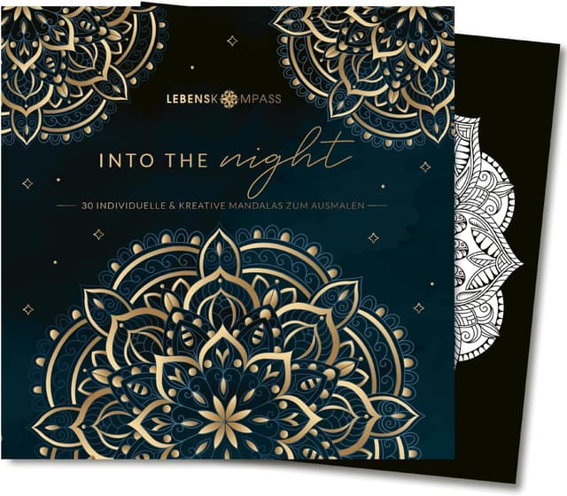 Imagen de Lebenskompass Into The Night Mandala Malbuch en OfertitasTOP