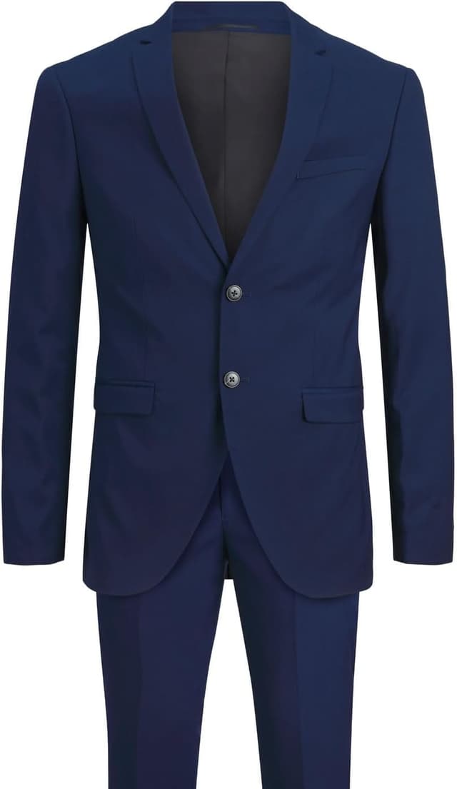 Detalle de JACK & JONES JPRFRANCO Super Slim Fit Anzug: einreihiger Blazer und Hose