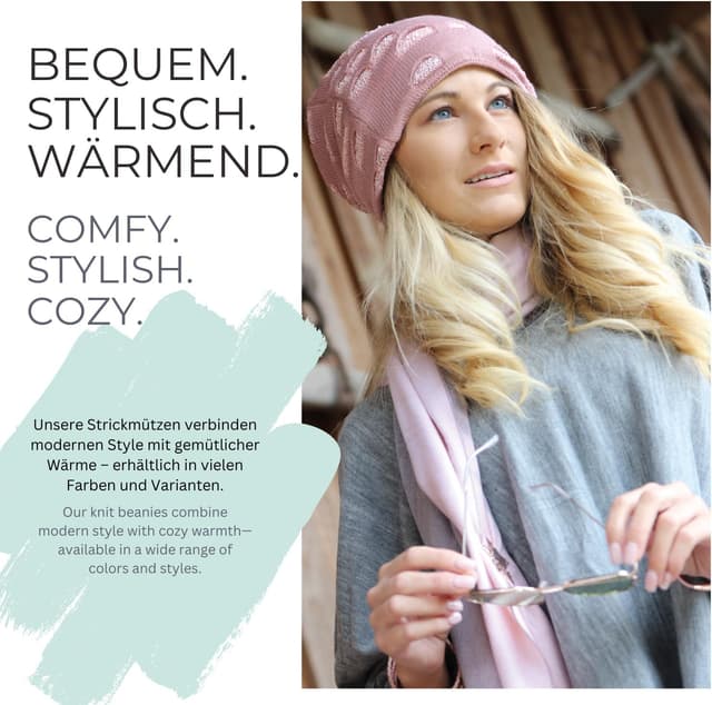 Thumbnail 6 de styleBREAKER Bonnet Beanie Chaud Femme 28 cm