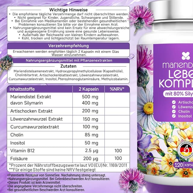 Thumbnail 6 de Sonnesee Leber Komplex 8-in-1 120 Kapseln đź’Š