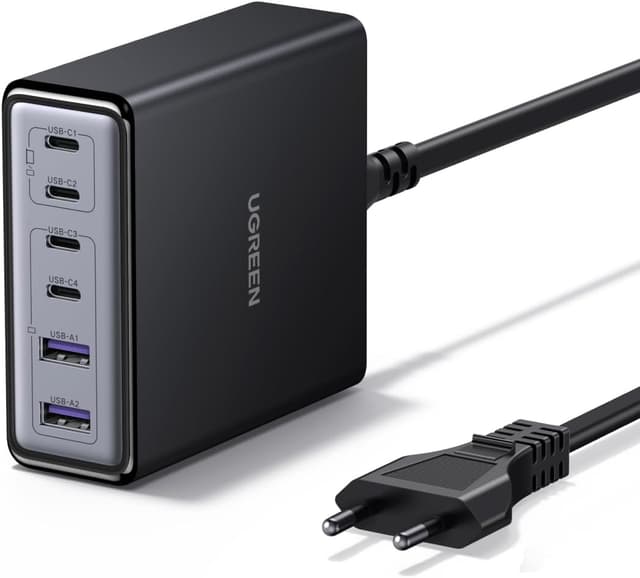 Detalle de UGREEN Zapix 100W caricatore USB-C 6 porte