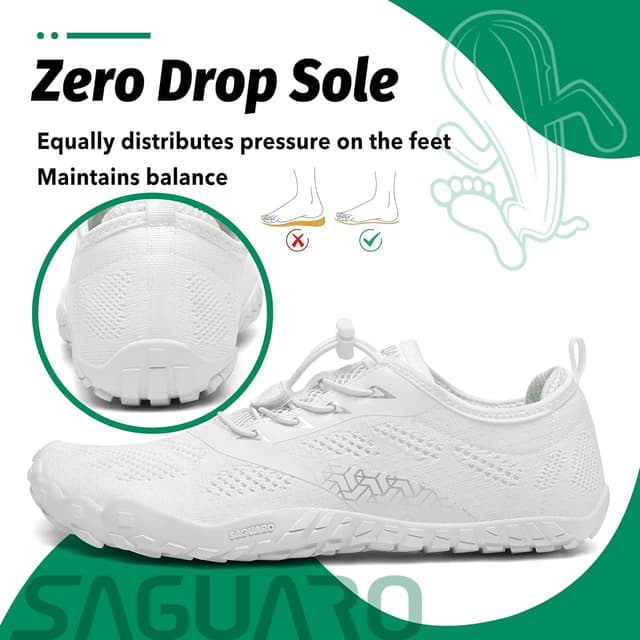 Detalle 2 de SAGUARO Unisex Barfußschuhe – leichte, flexible Traillaufschuhe für Outdoor & Indoor
