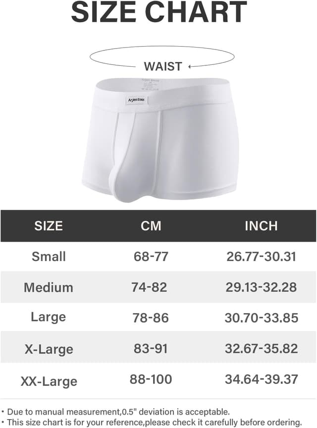 Detalle 2 de Arjen Kroos Bambus-Boxershorts für Herren im 3er-Pack (weiche, atmungsaktive Unterwäsche)