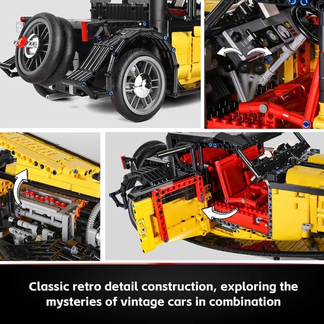 Thumbnail 3 de Mould King 13080 coche clásico 3564 piezas