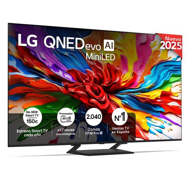 Detalle de LG 85QNED93A6A TV QNED evo MiniLED 4K Smart