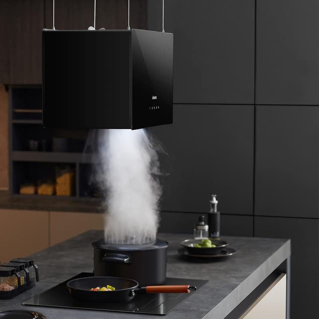 Detalle de CIARRA CBCB4850 A+++ Inselhaube für Umluft, 48 cm, bis 700 m³/h – mit Smart Wi‑Fi App