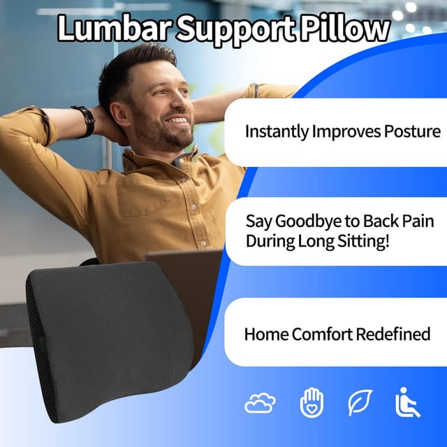 Thumbnail 2 de TISHIJIE Lumbar Support Pillow for Car