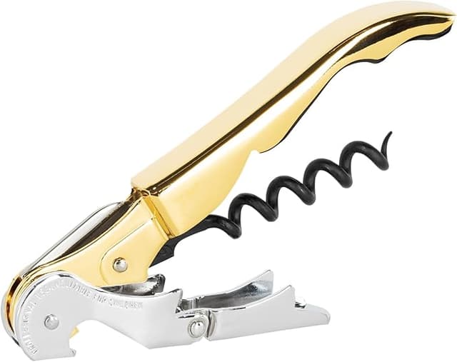 Detalle de Pulltap's GENUINE Classic 500 Dorado 🥂 Sacacorchos profesional con doble palanca