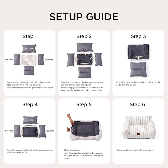 Thumbnail 6 de Bedsure Washable Cat Sofa Bed 61x46x25cm